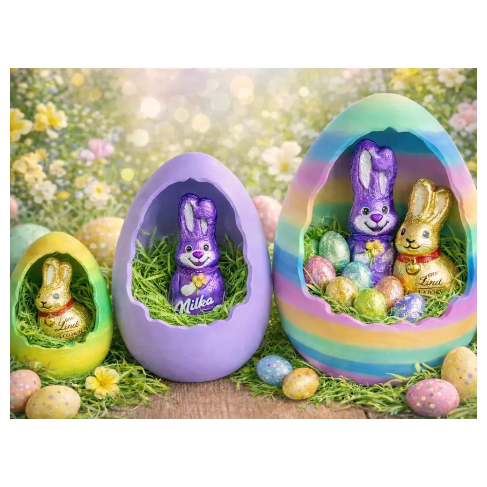 Open Easter Eggs Fillable Creative Gifts Kids Toys Holiday Decorations Fun Activities