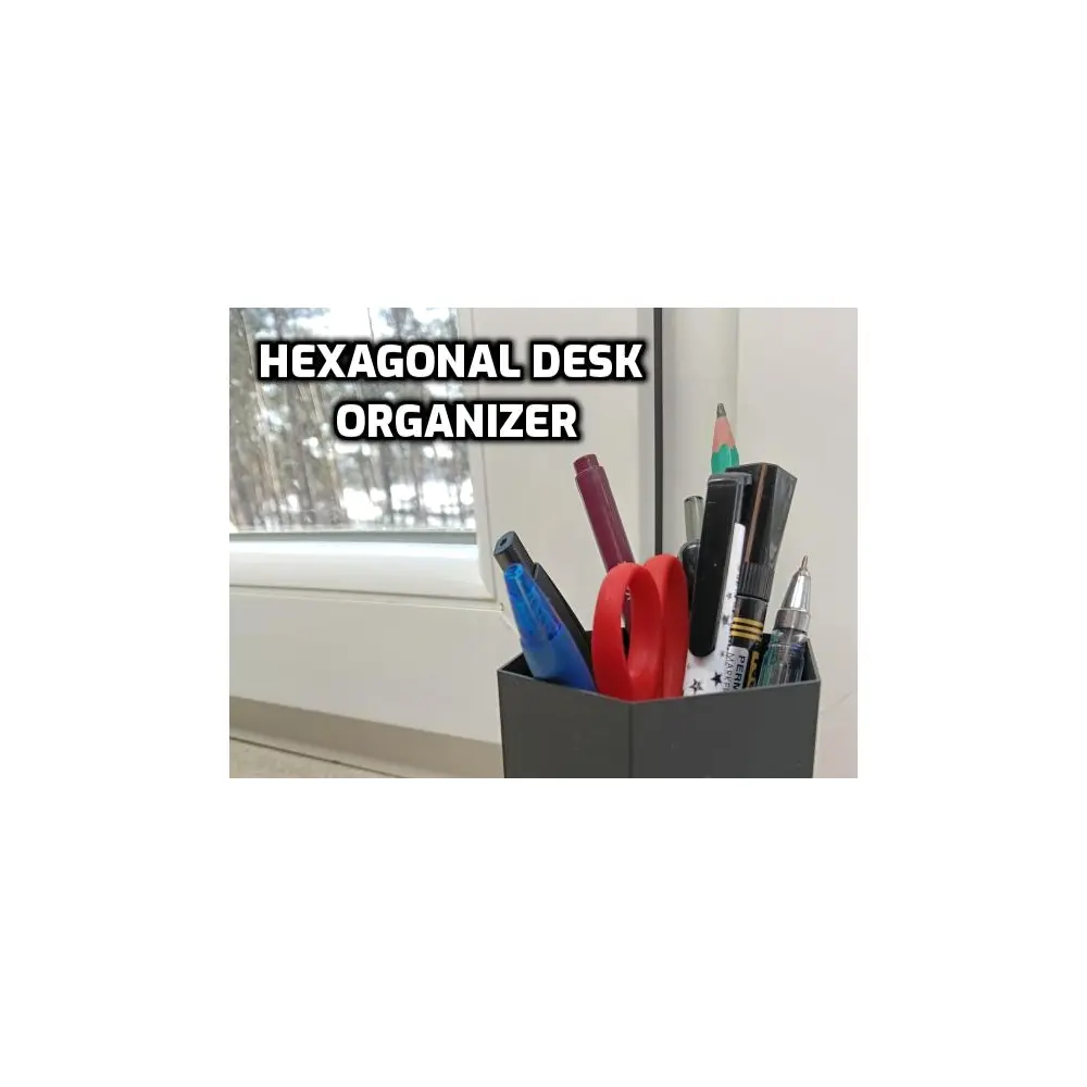 Hexagonal Desktop Organizer Storage Box Multi Purpose Desk Organizer Gadget Cleaning Supplies Storage Solutions