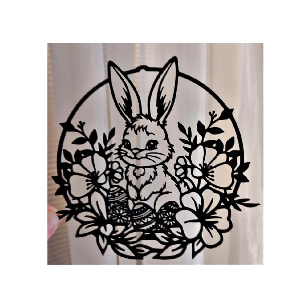 Easter 3D Decoration Rabbit Figurine Festive Decor Creative Gift Decoration Accessories