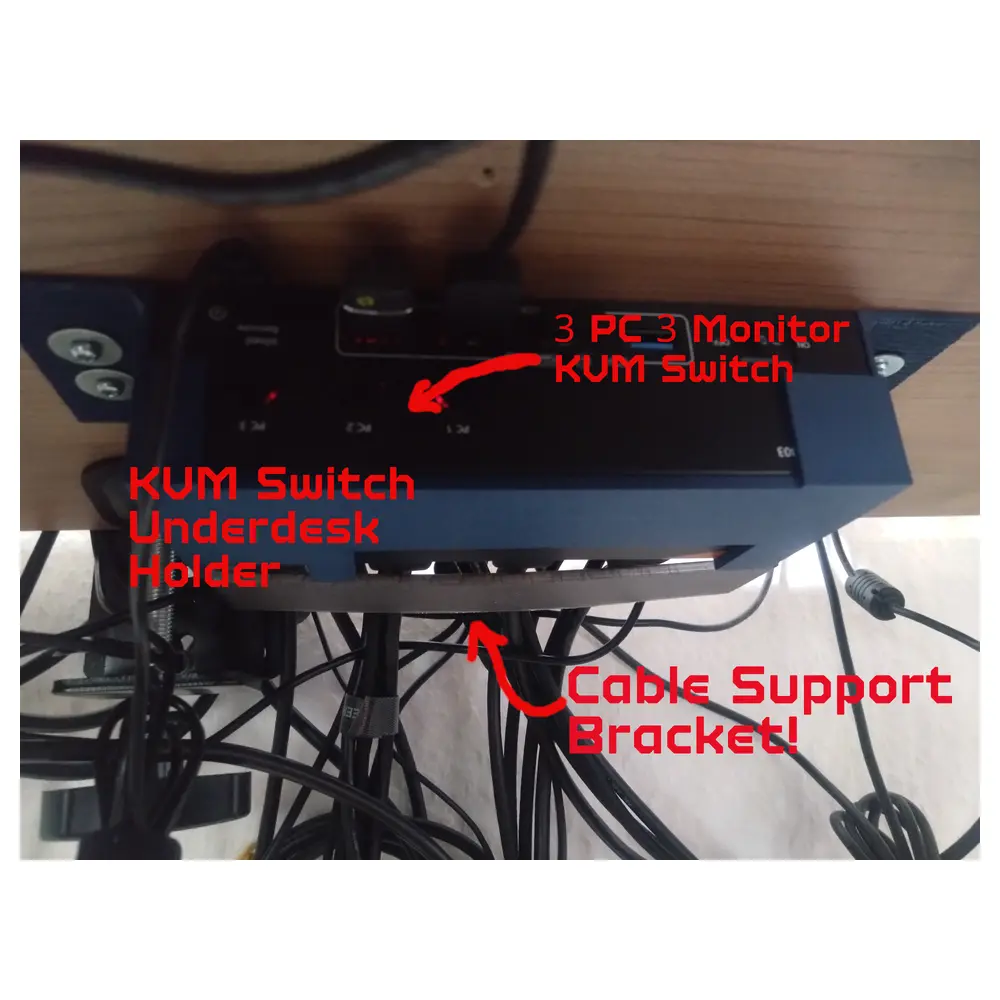 KVM Switch Desktop Stand Under Desk Mount Computer Monitor Stand Computer Accessories Universal Stand Repair