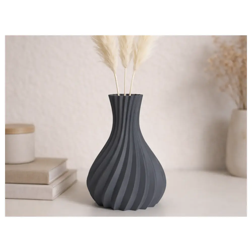 Spiral Vase Blooming Decor Creative Home Decoration Art Floral Arrangement Ceramic Decorative Pot Plant Holder