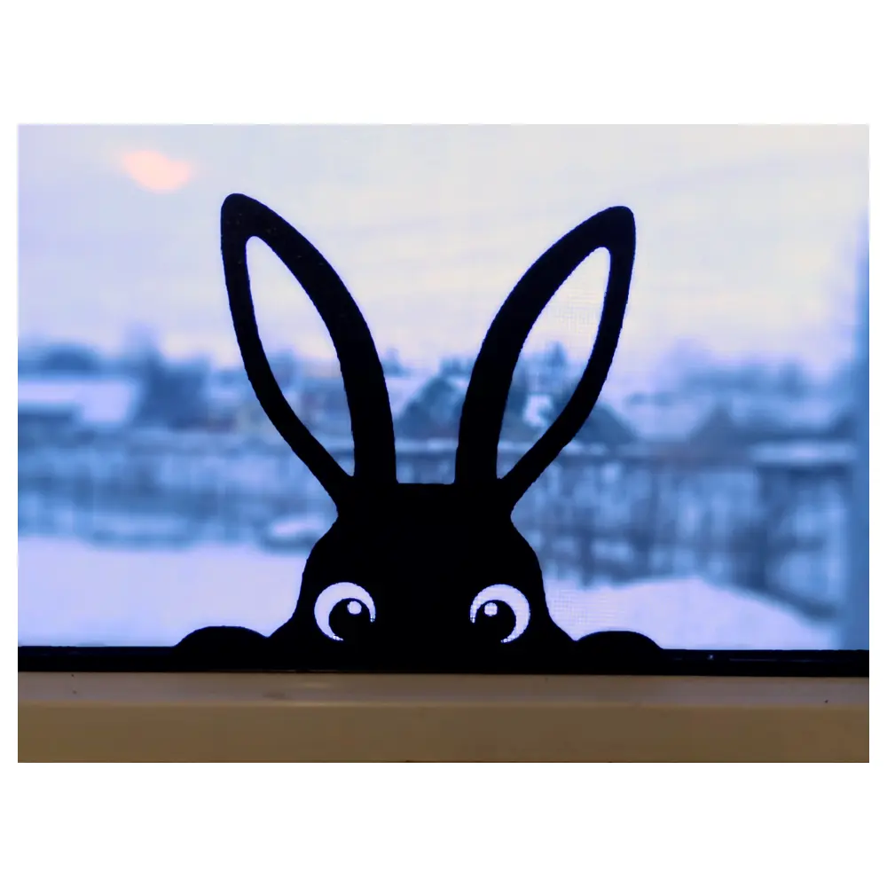 Window Privacy Protection Peeping Tom Easter Rabbit Security Blinds Window Coverings Surveillance