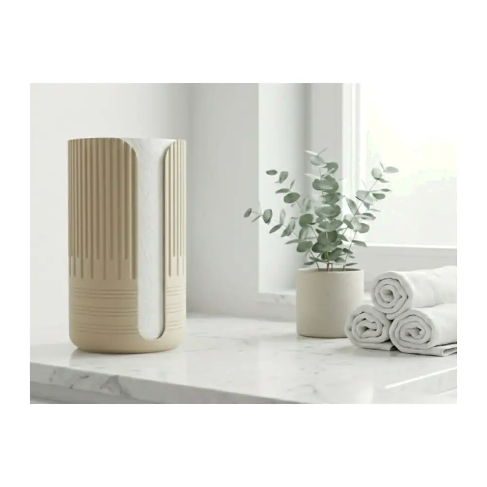Kitchen Paper Towel Holder Wall Mounted Shelf Display Stand Organizer Multi Functional Storage Modern Decor