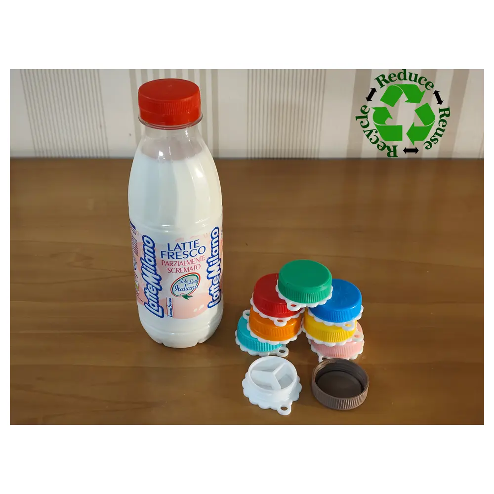 Milk Bottle Cap Pill Organizer Pill Box Container Medication Storage Solutions Organization Eco Friendly