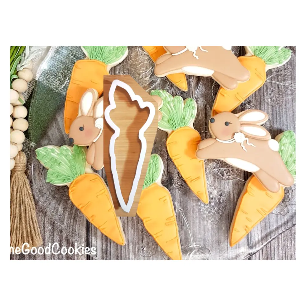 Cookie Molds Easter Carrot Shape Baking Decorating Making Cake Dessert Cookies