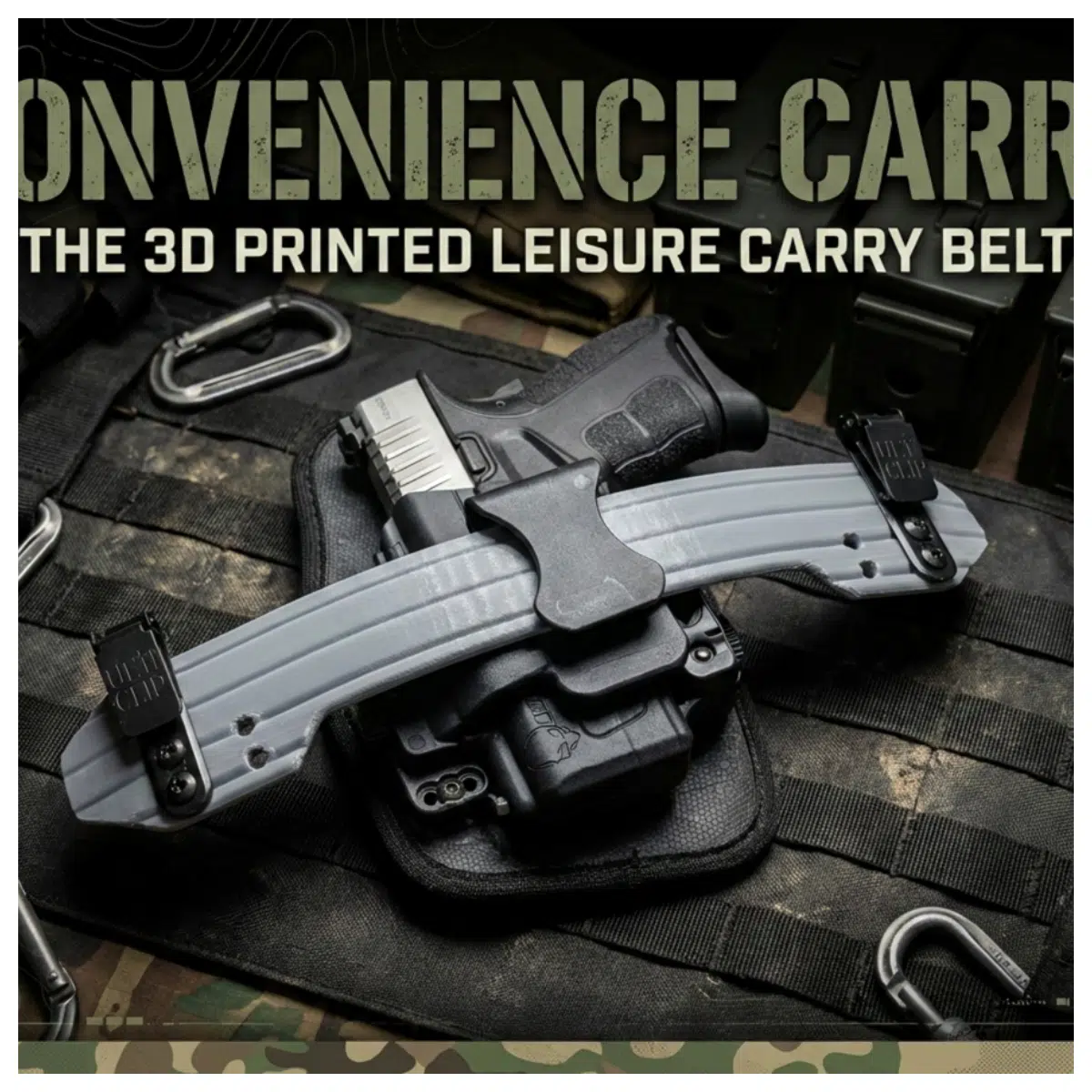 Portable 3D Printed Belt Casual Carry Waist Pack Comfortable Carrying Outdoor Backpack Accessories Sports Belt