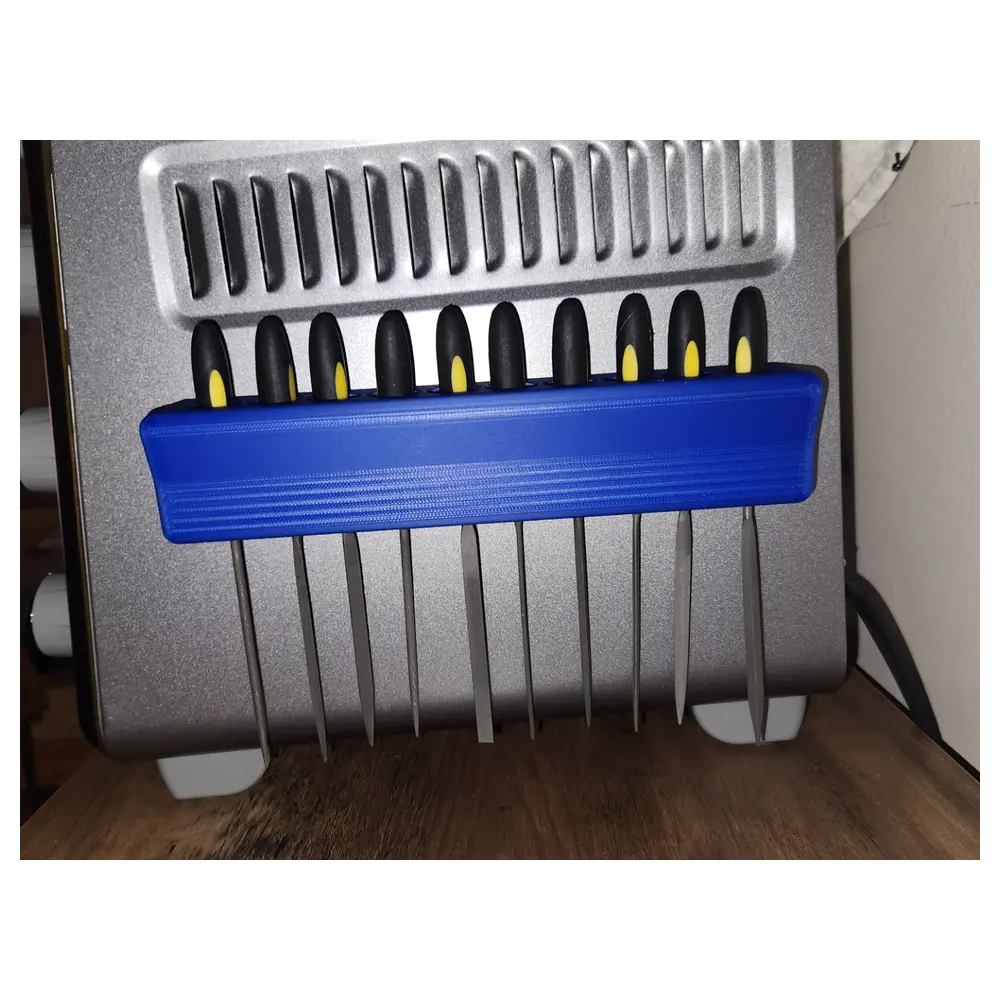 Magnetic Files Holder 10 Slots Magnetic Stand Detail Tool File Storage Parts Organizer