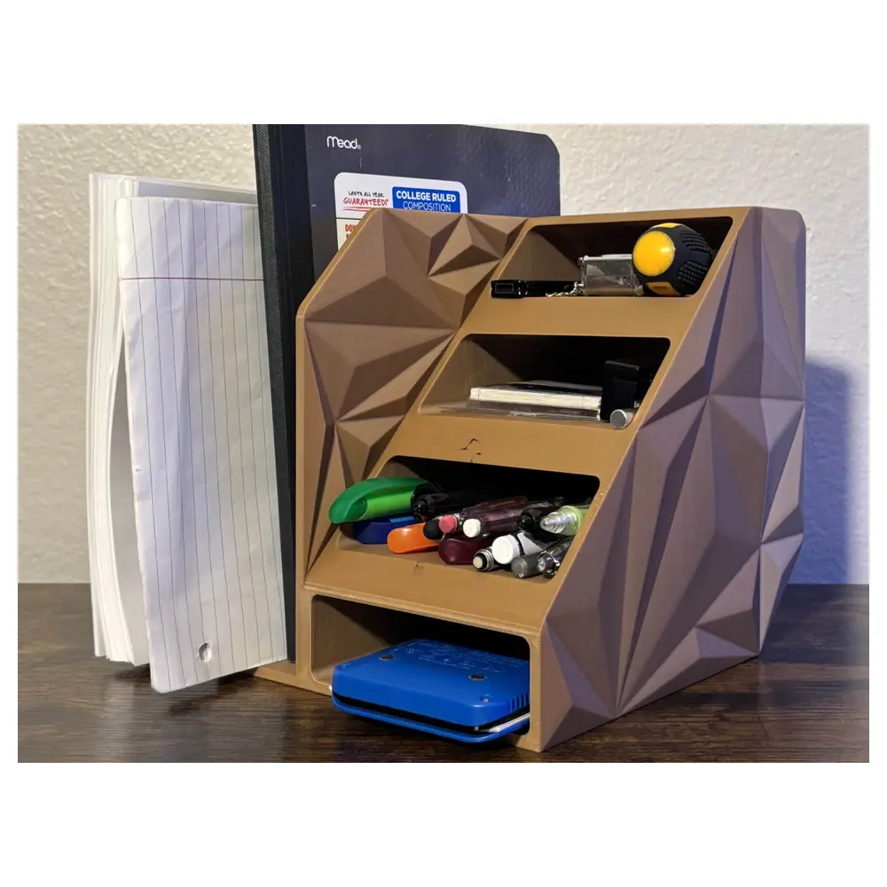 Geometry Desktop Organizer Desktop Storage Space Optimization Cleaning Tools Desk Organization