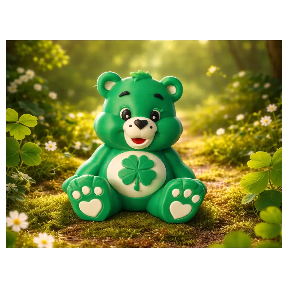 Lucky Bear Plush Toy Green Realistic Stuffed Animal Children s Gift Educational Toy Wholesale