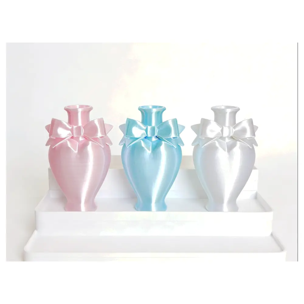 Ribbon Bottle Vase Small Bottle Perfume Bottle Storage Decorative Item Bean Pouch Organizer Opening Bottle Accessories