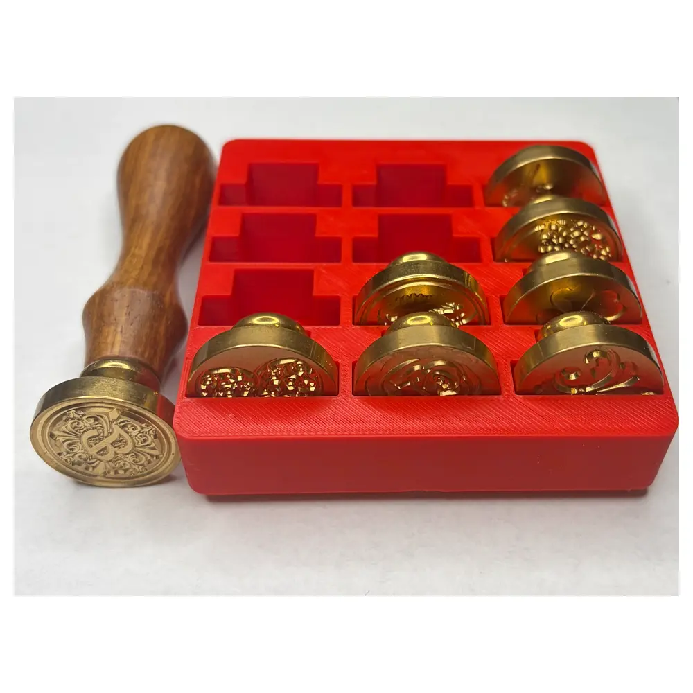 Fire Seal Stamp Storage Gridfinity Stamp Organizer Box Multi Function Toolbox Storage Accessories
