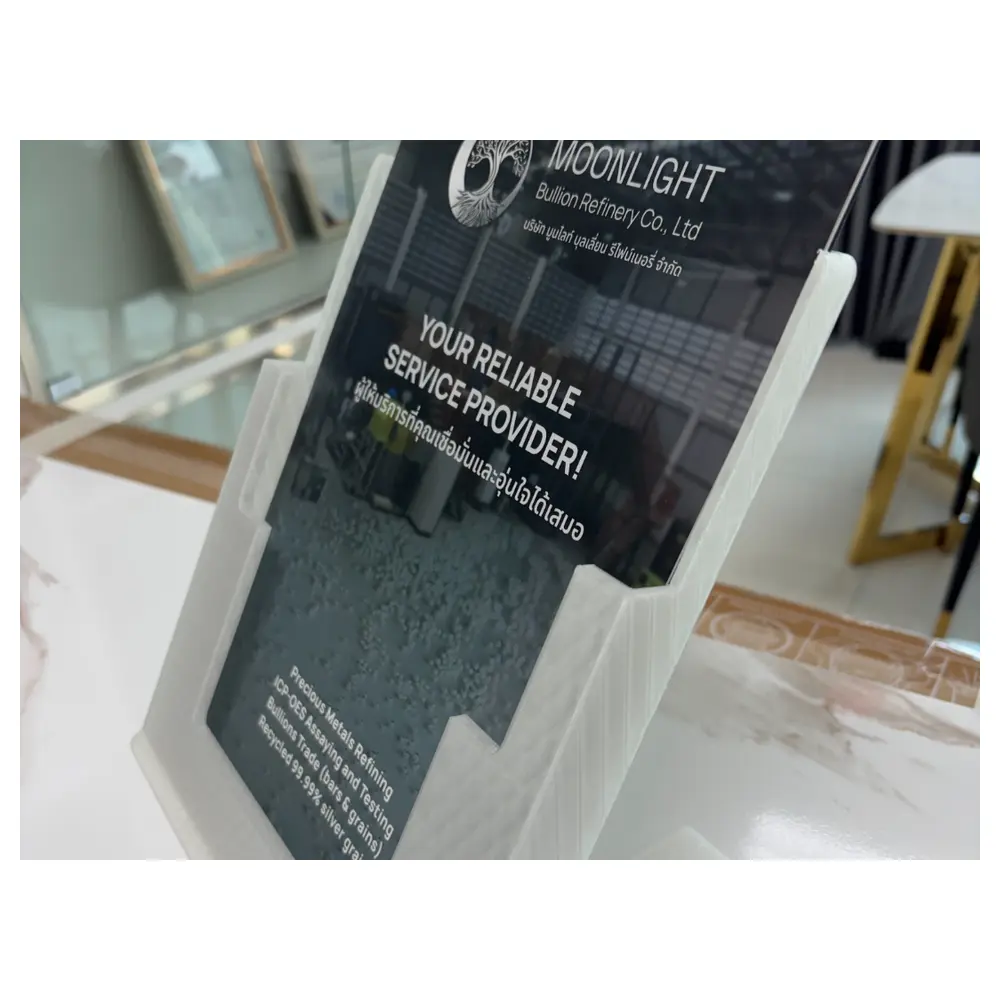 Flyer Stand A4 Brochure Holder Display Stand Up Desk Holder Easy Installation Promotional s