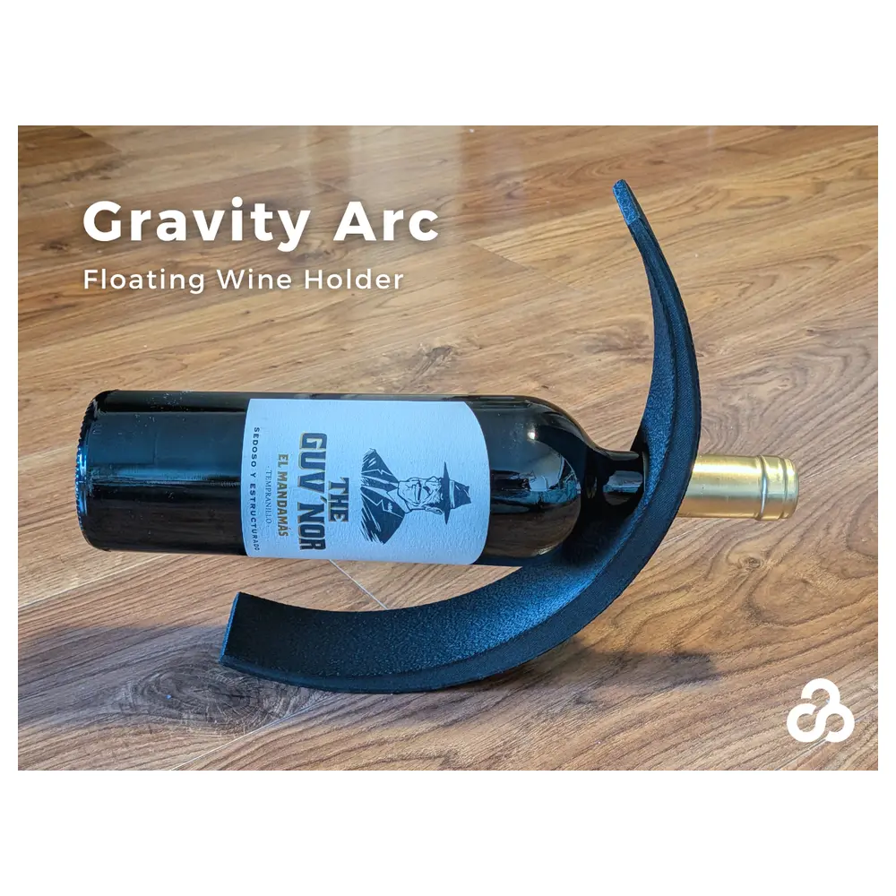 Floating Wine Rack Rotating Wine Display Stand Wine Cabinet Wine Showcase Curved Wine Rack Wine Collection Display