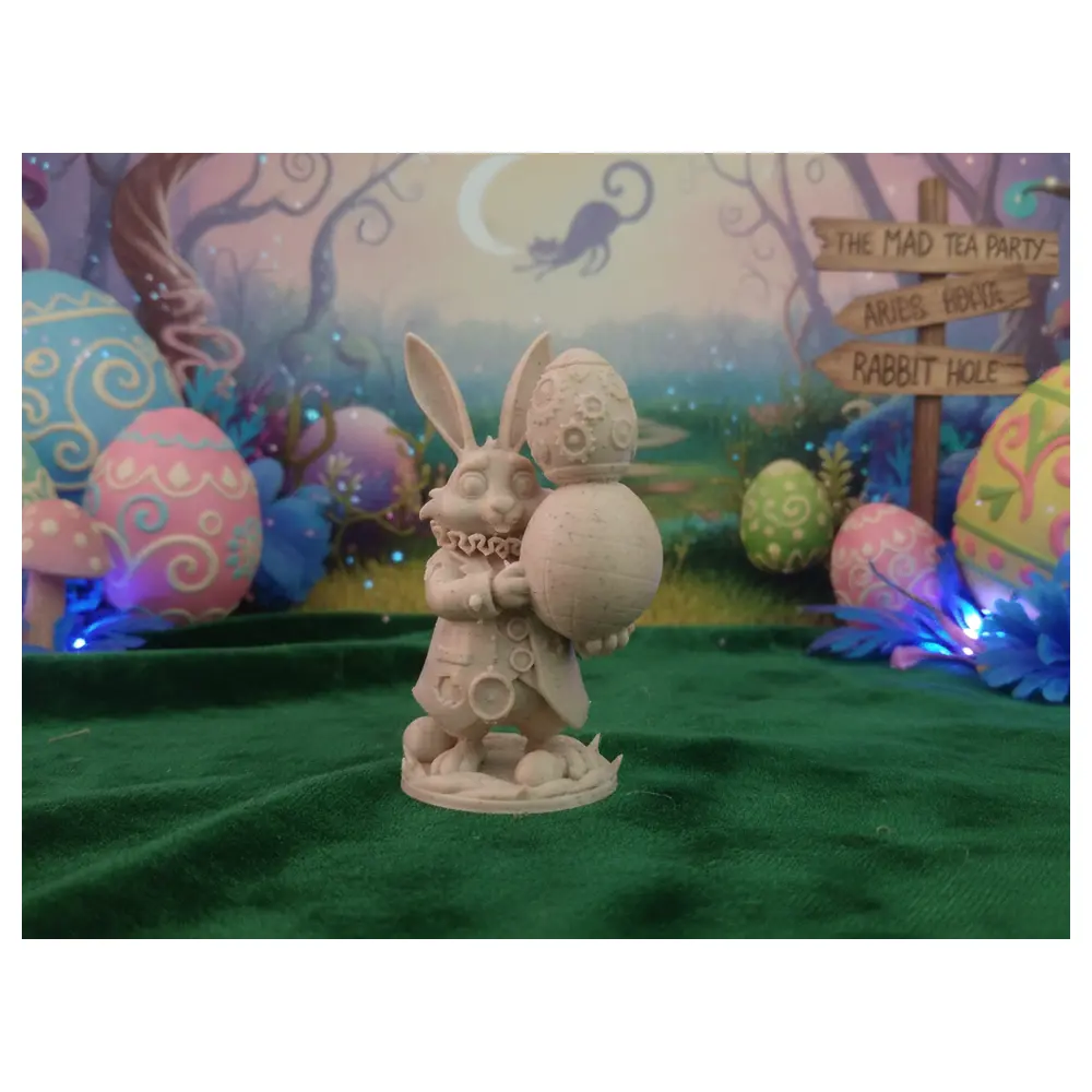 Steampunk White Rabbit Easter Gift Box Mechanical Toys Wonderland Creative Gift Gear