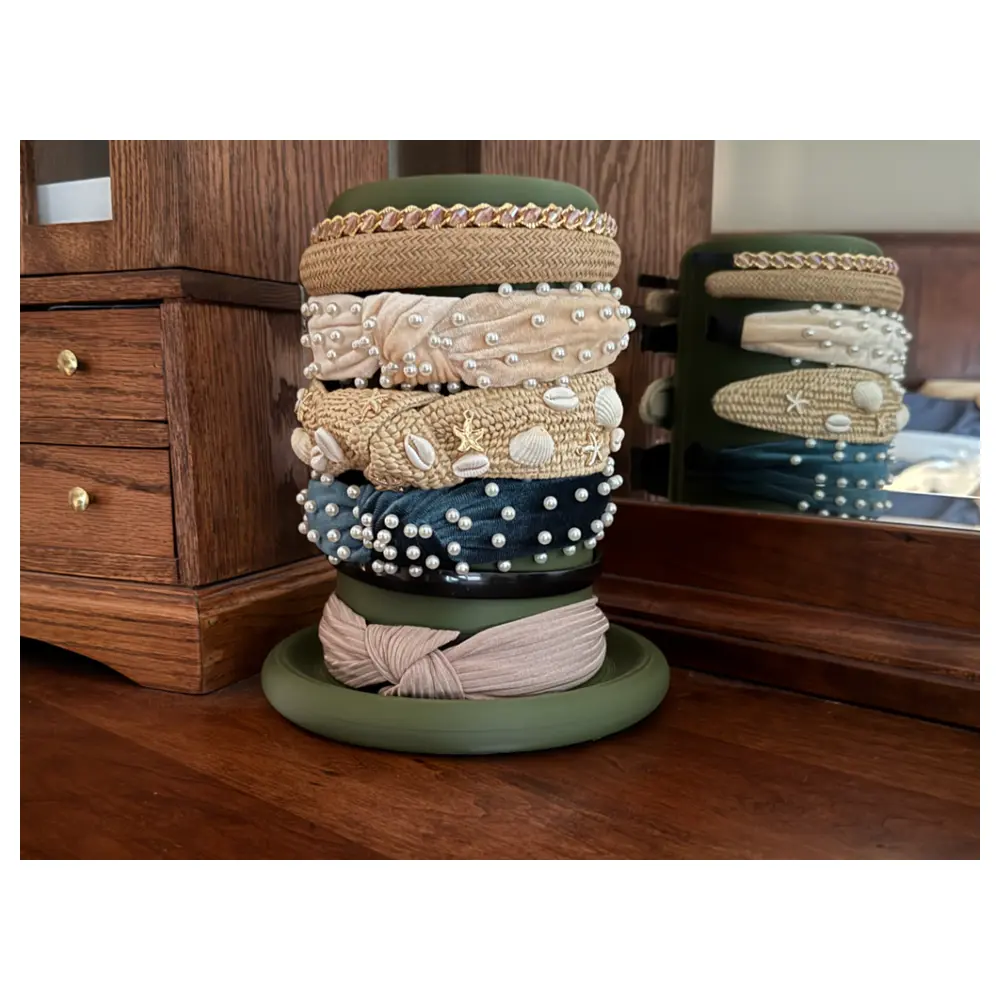 Hair Clips Ring Organizer Tray Multi Compartment Desktop Storage Collection Display Case
