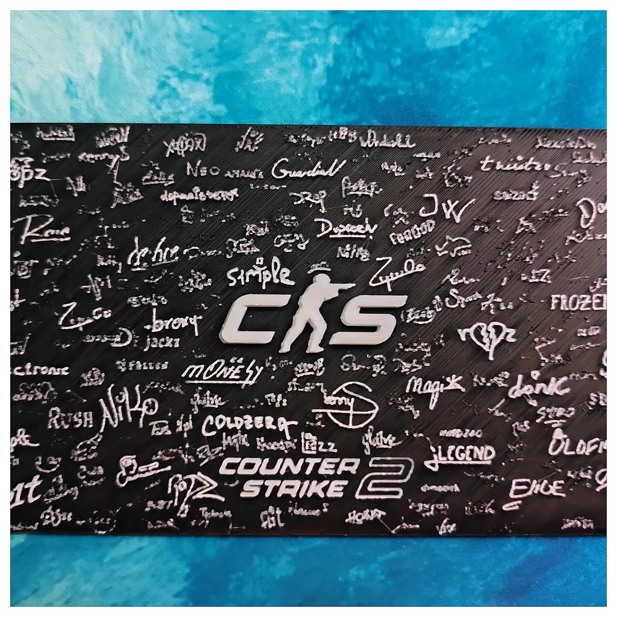 Player Signature Wall Decor Double Edition Collectible Game Decoration Memorial