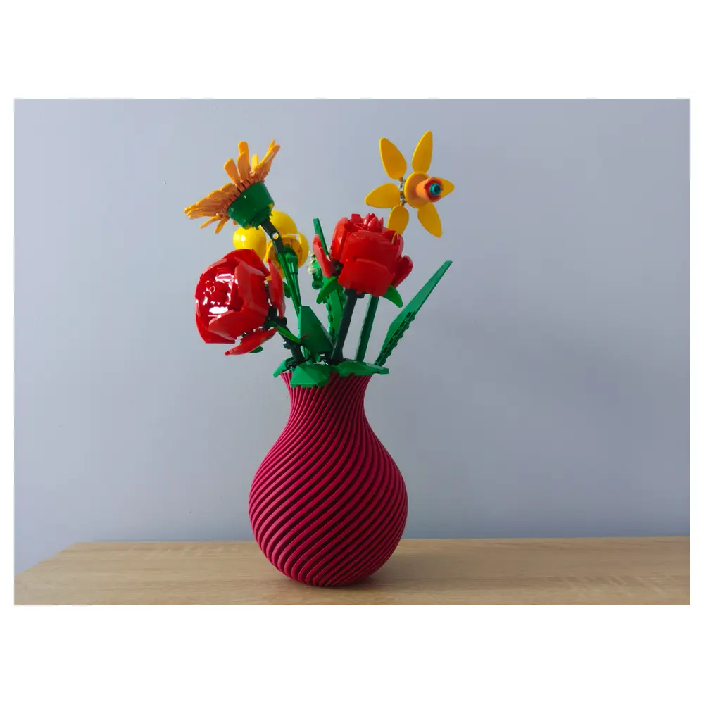 Spiral Vase Decorative Art Piece Home Decor Creative Arrangement Floral Gift Ornament