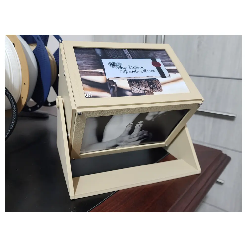 Rotating Photo Frame 4x6 Photo Slideshow Automatic Play Gift Idea Creative Decor Multi Photo Display