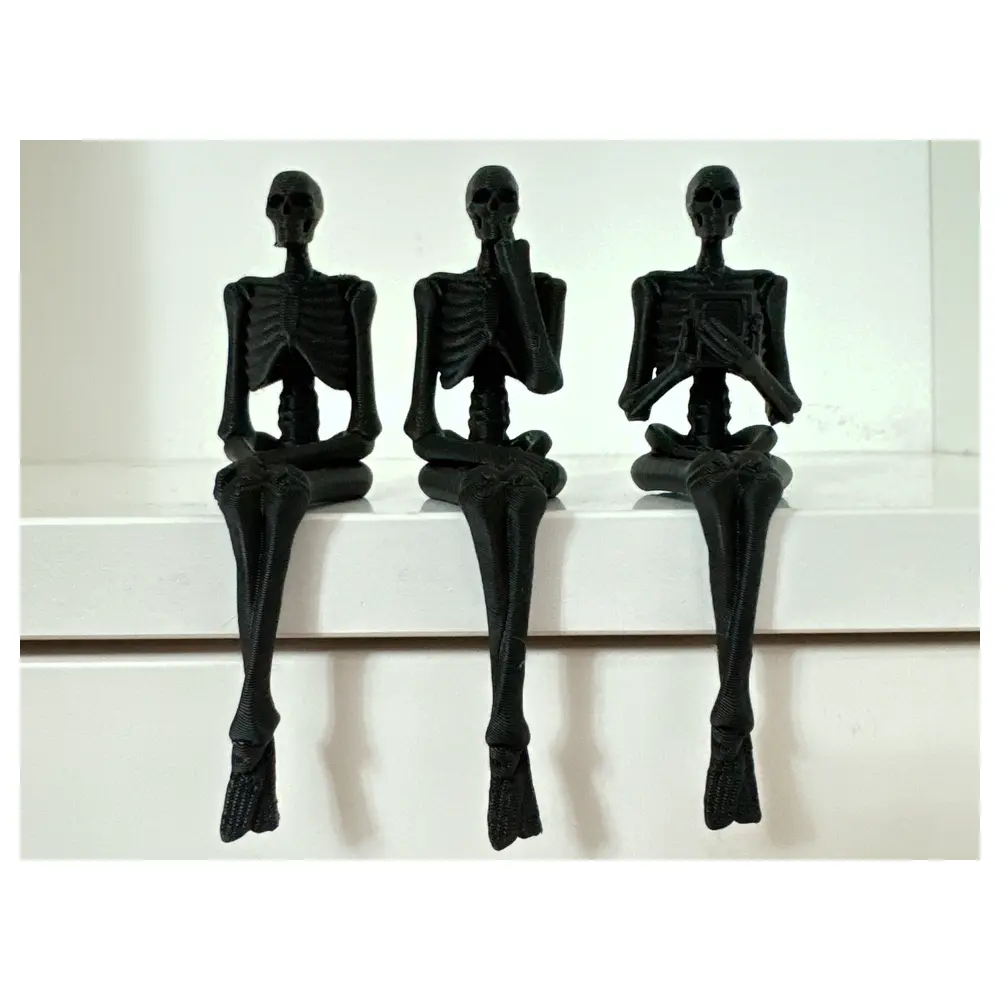Skeleton Three Brothers Figurine Bone Model Decoration Birthday Gift Festival Decor Skeleton Decoration