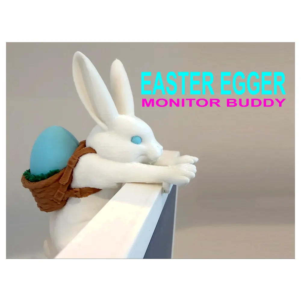 Monitor Rabbit Decoration Easter Rabbit Rabbit Display Rabbit Figure Accessories Rabbit Parts