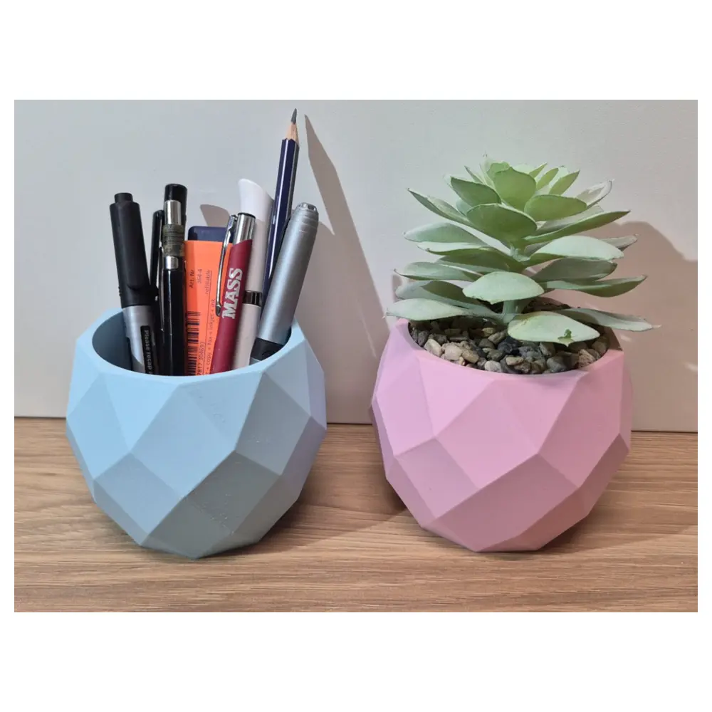 Small Planter Pencil Holder Organizer Container Desk Storage Multi functional Flower Stand Pen Box
