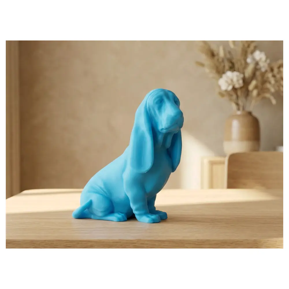 Sad Beagle Sculpture Cute Sitting Dog Figurine Puppy Model Pet Memorial Gift Dog Toy