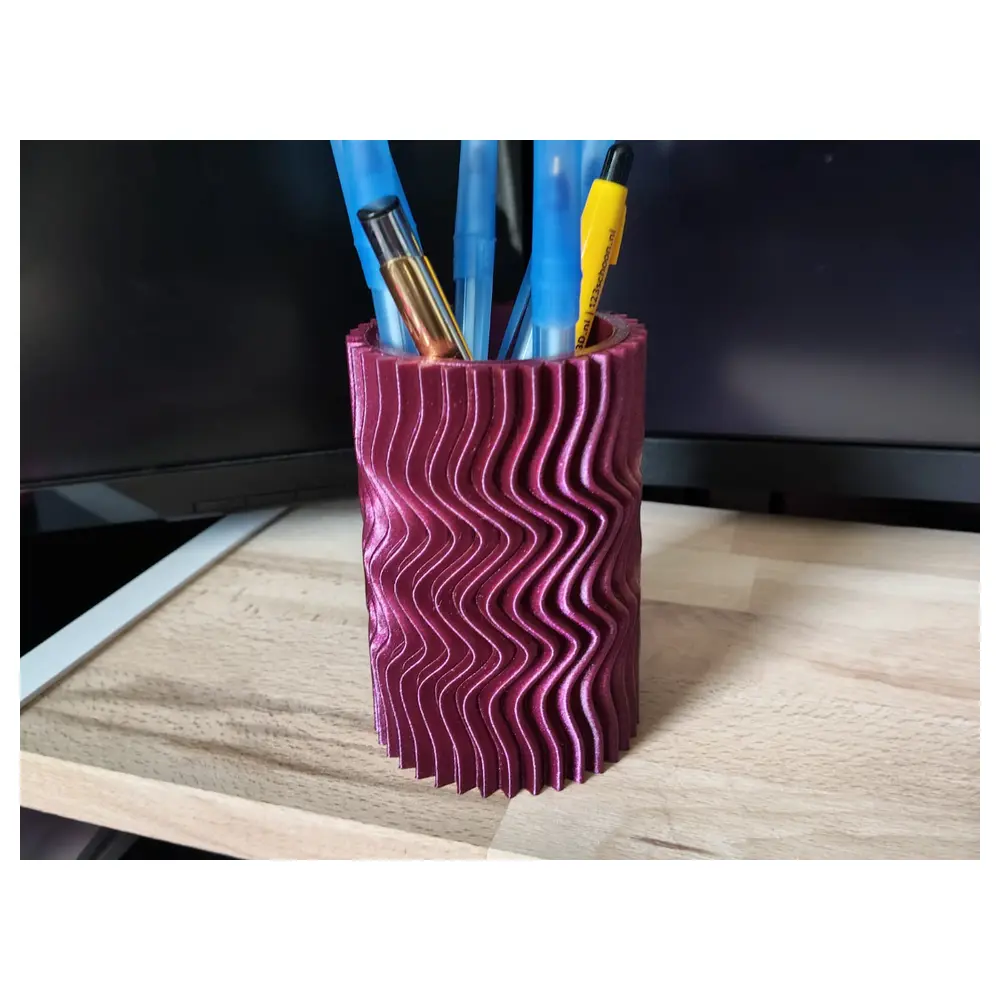 Modern Wave Pen Holder Stylish Desk Organizer Creative Storage Multi Function Pen Box Office Desk Accessories Storage Container