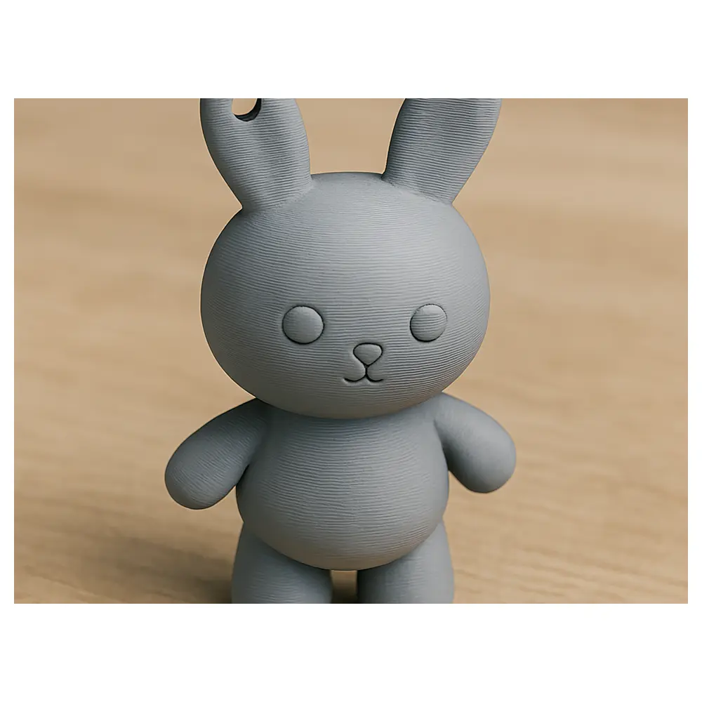 Cute Rabbit Keychain 3D Figurine Simple Decorative Item Handmade Creative Gift