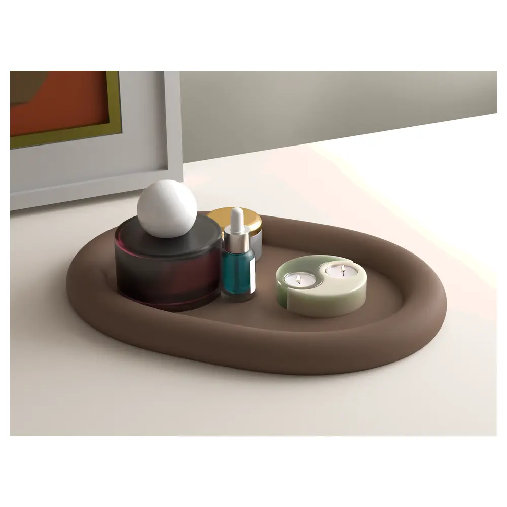 Universal Rotating Tray Serving Tray Rotating Platform Kitchen Desk Organizer Rotating Dish Display Tray