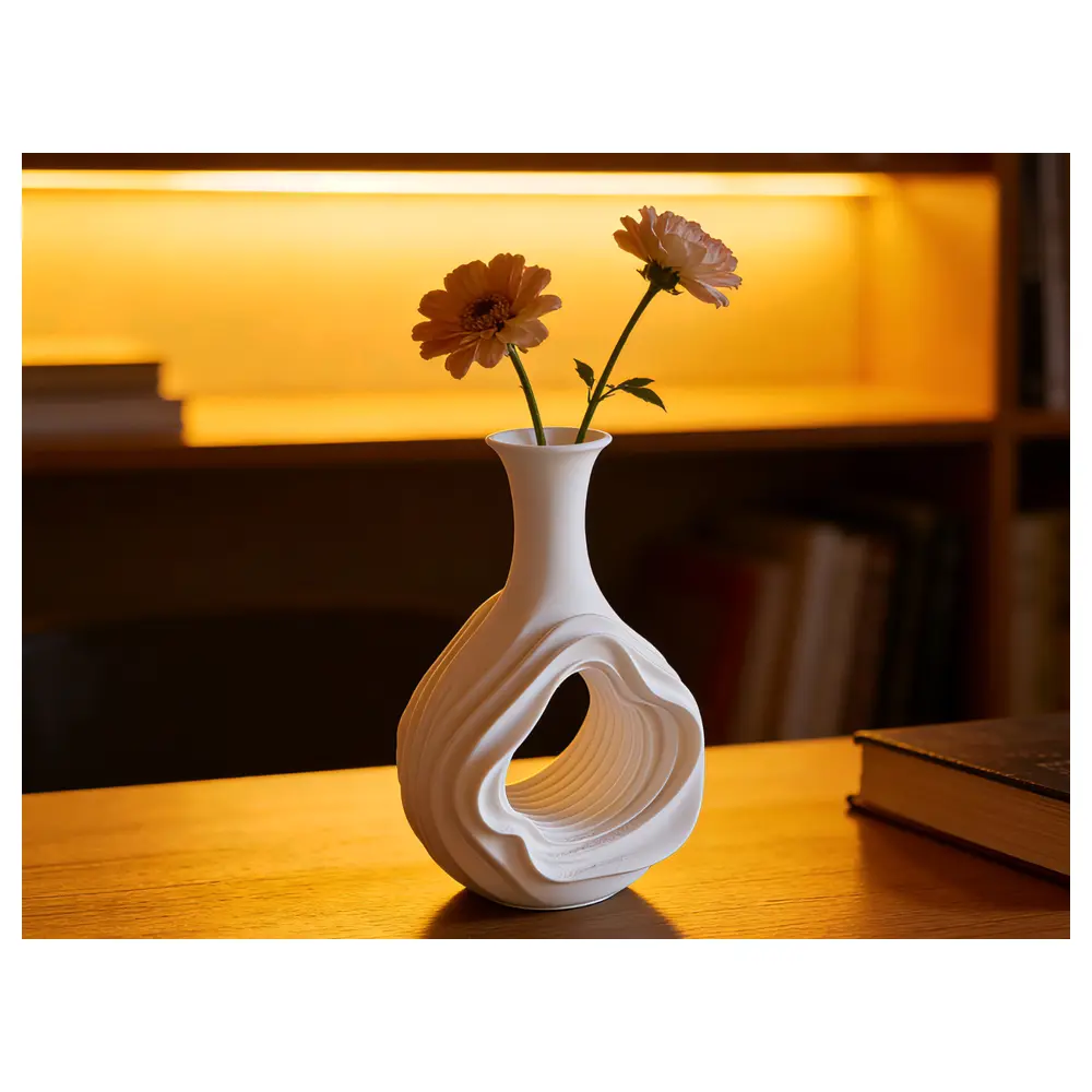 Carved Vase Art Sculpture Hollow Vase Decorative Vase Art Piece Creative Gift