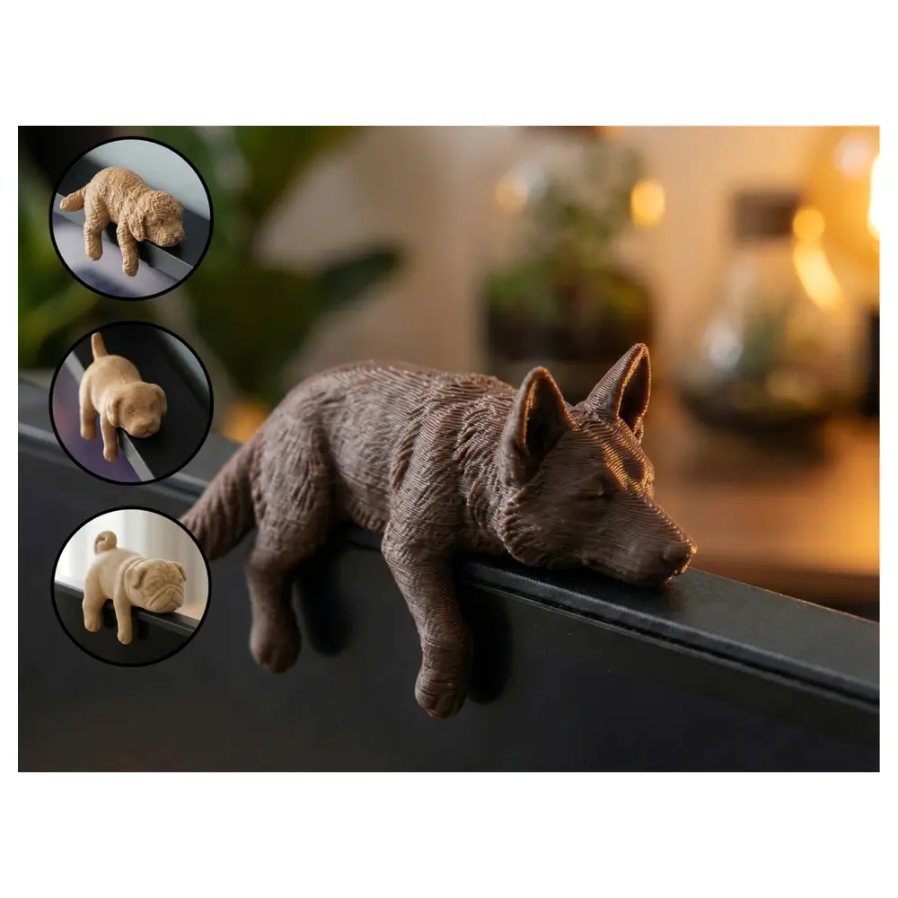 Tired German Shepherd Display Monitor Pet Camera System Smart Home Video Surveillance Indoor Outdoor