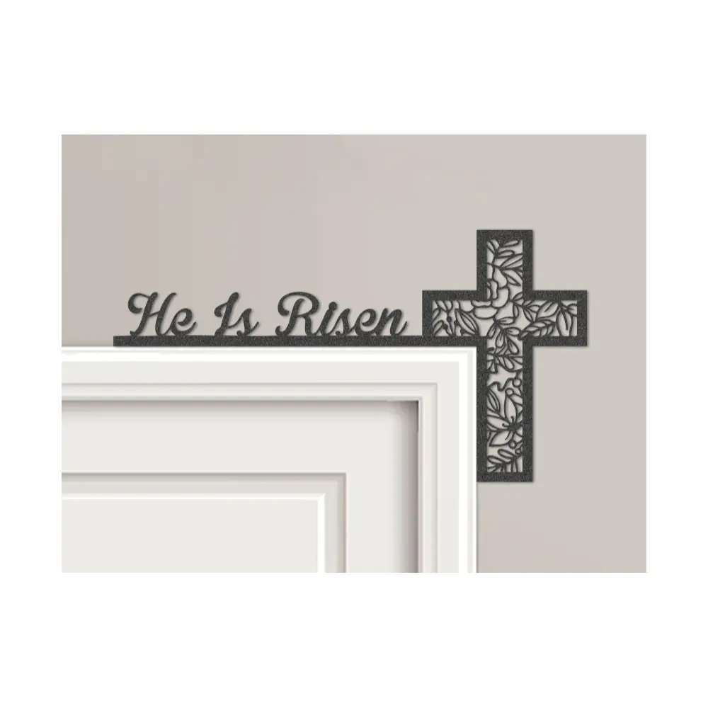 Crucifix Decor Religious Art Doorway Ornament Resurrection Crucifix Religious Statue Prayer Decor