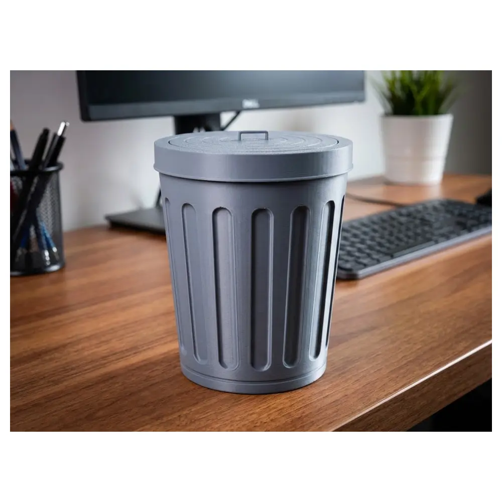 Desk Trash Can Office Bin Kitchen Bin Classic Design Wastebasket Accessories Waste Management