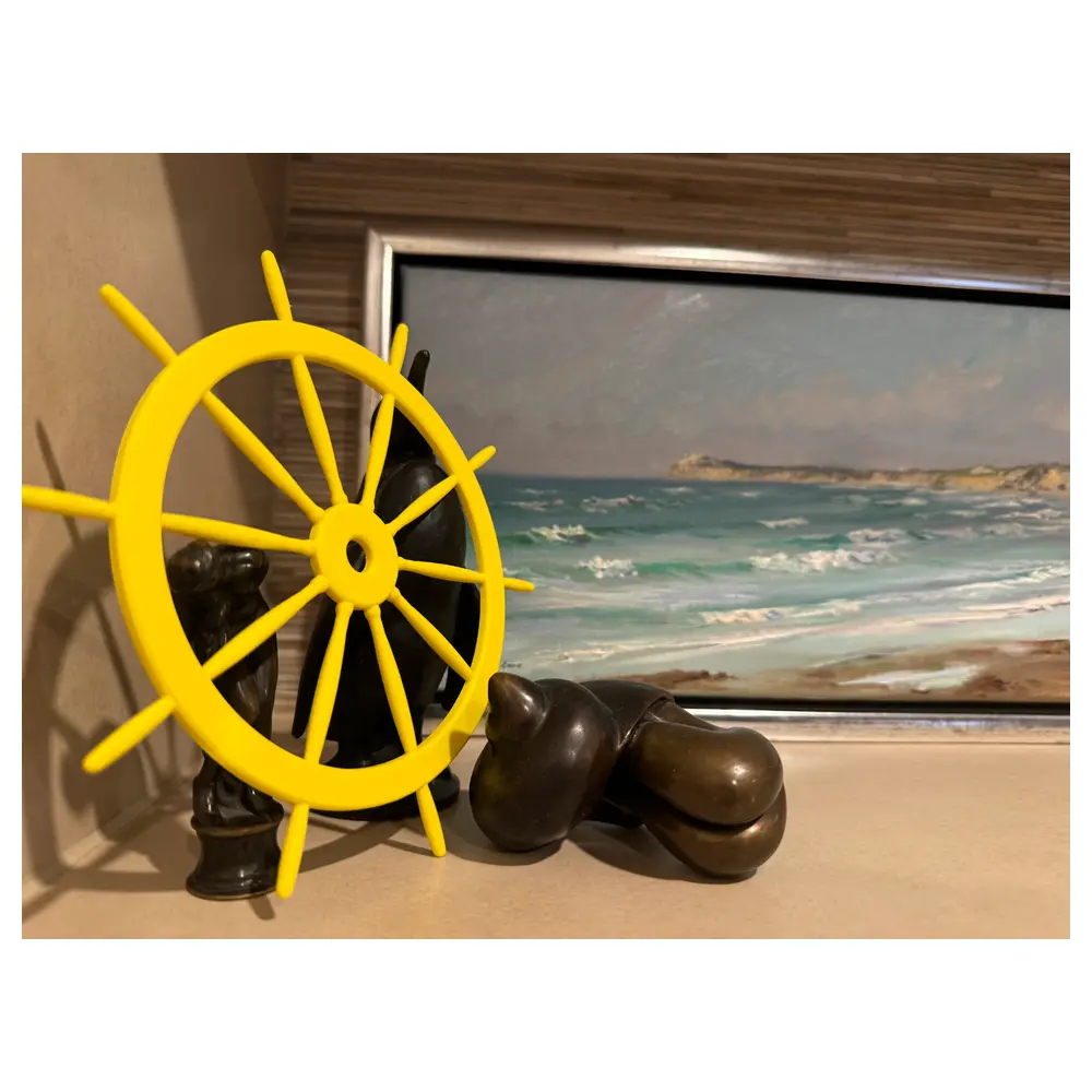 3D Printed Sailboat Steering Wheel Parts Components Upgrade Marine Control Rudder