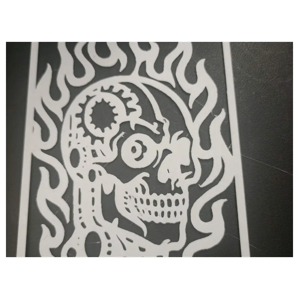 Flaming Skull Decor Burning Skeleton Figurine Art Bone Ornament Collection Halloween Decoration