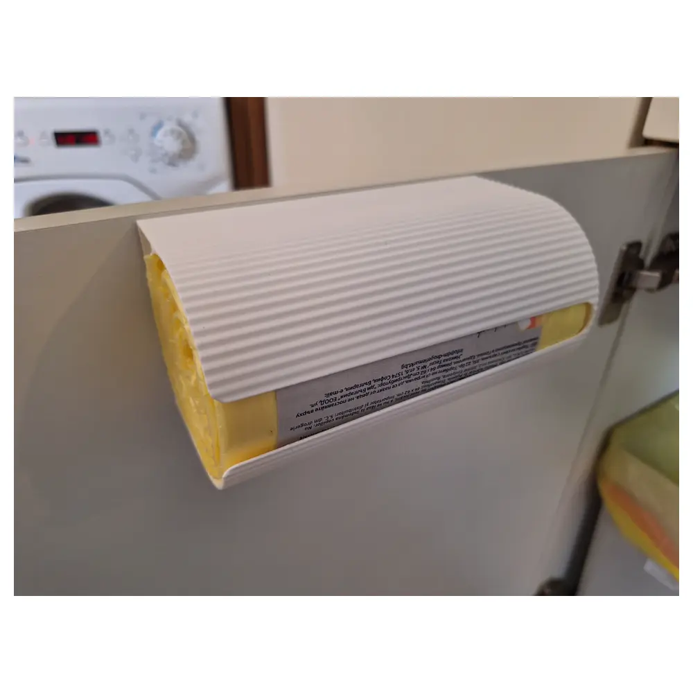 Universal Paper Towel Dispenser Shelf Rotating Holder Storage Organizer for Paper Rolls Bags Easy Access