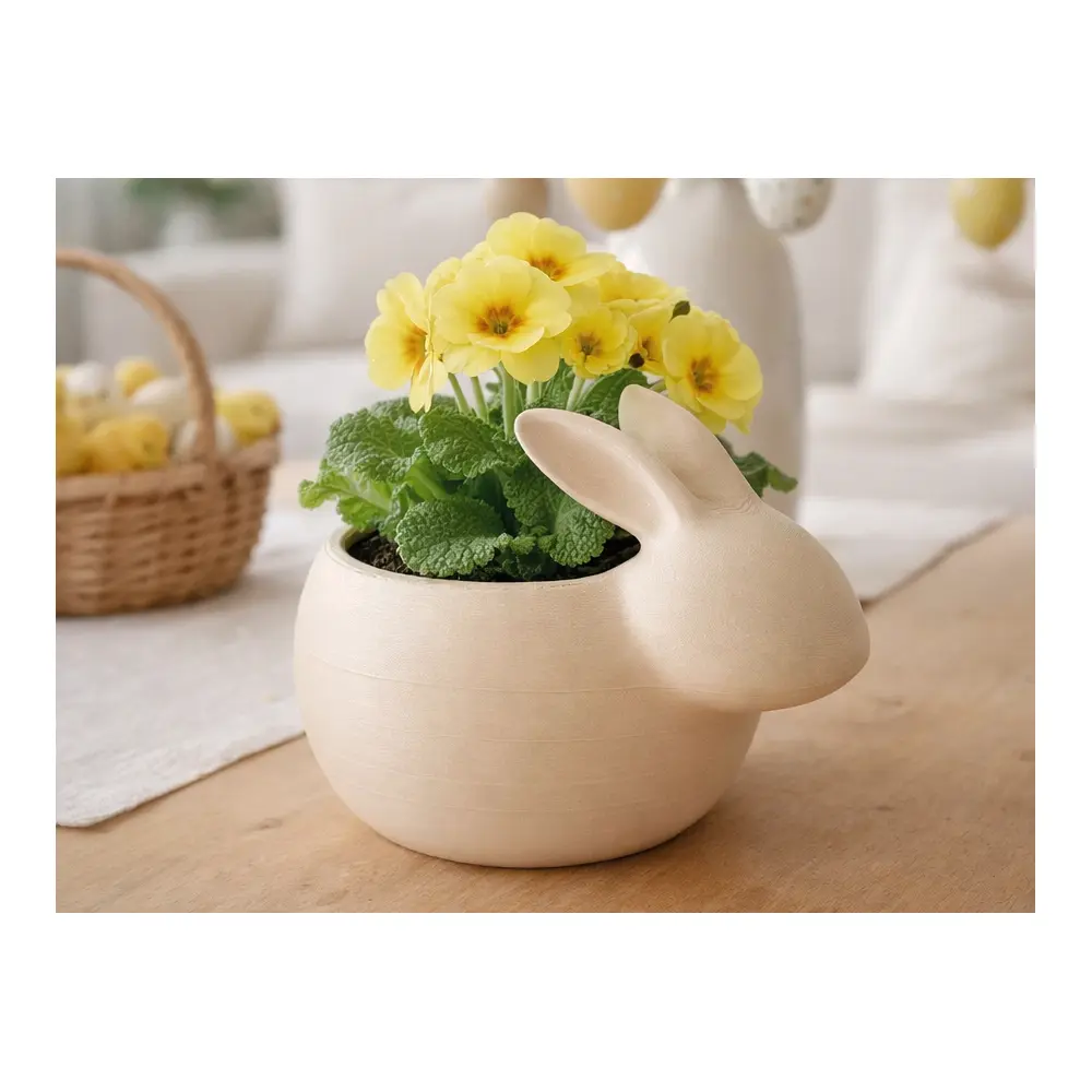 Small Rabbit Planters Animal Flower Pots Pet Pots Bunny Habitat Planters Decorative Planters Garden Supplies Rabbit Accessories