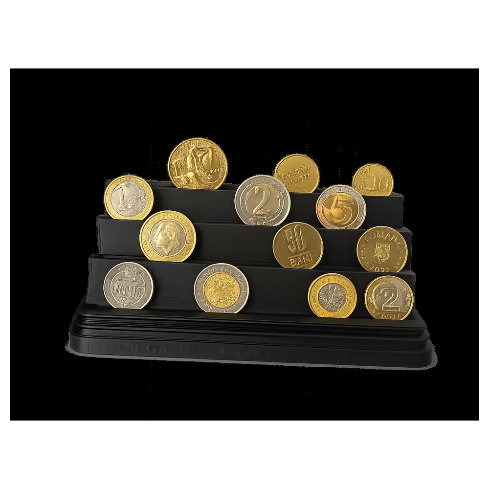 Coin Collection Display Stand Coin Display Rack Money Collection Display Storage Shelf Coin Collectors Display
