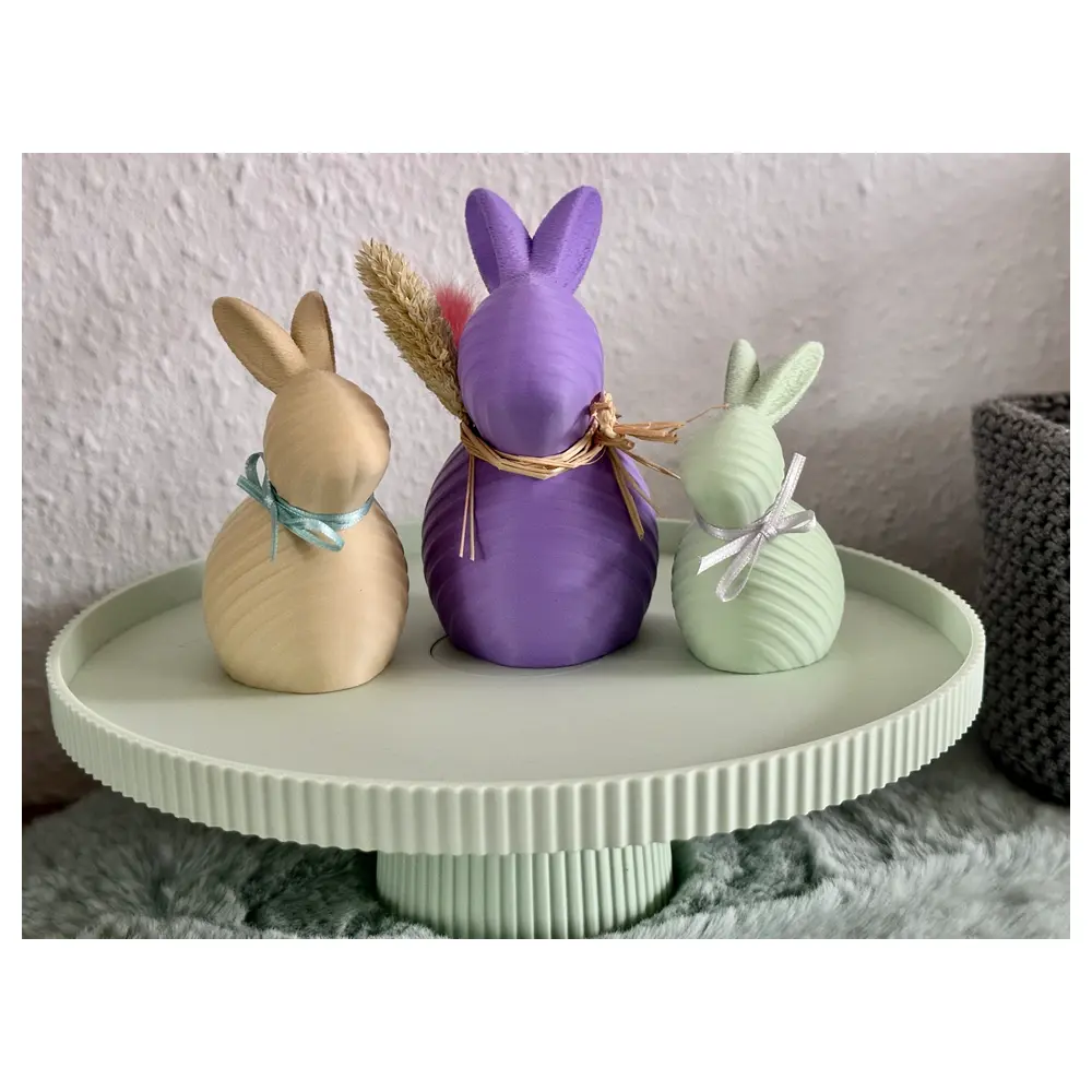 Cute Easter Bunny Decor Ruffled Easter Gift Festive Decoration Home Decor Creative Ornament