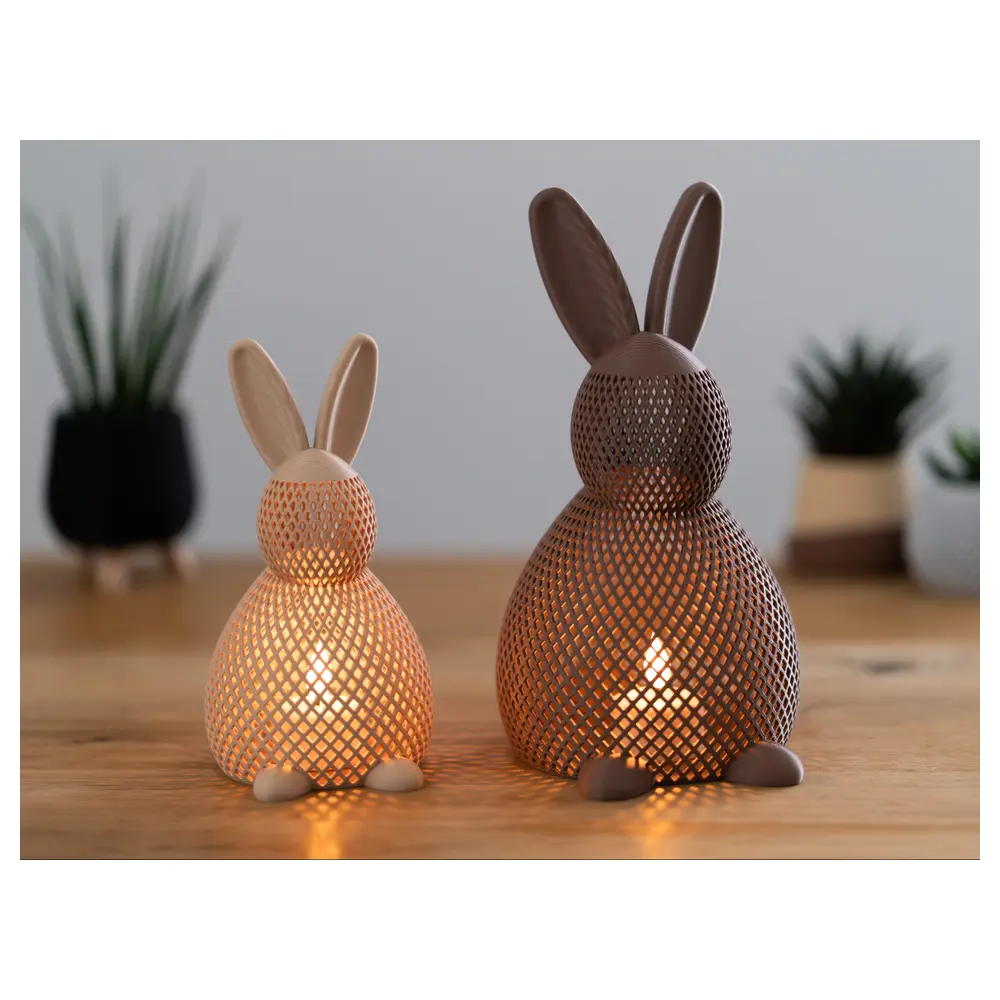 Honeycomb Easter Bunny Candle Holder Decoration Easter Decor Festive Lighting Spring Decor