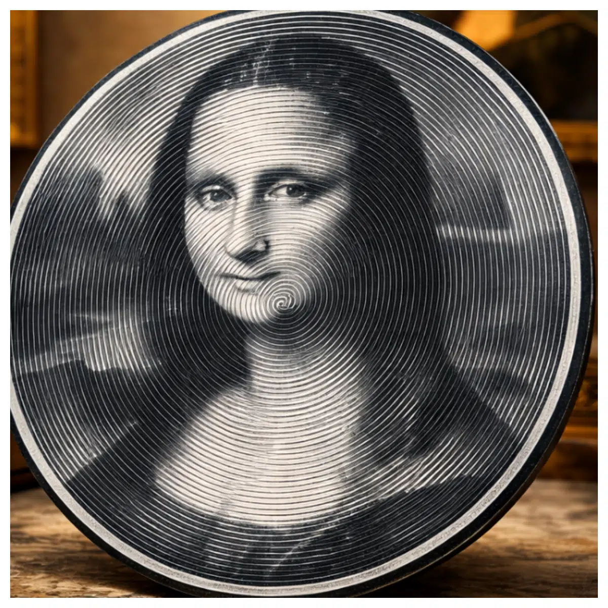 Mona Lisa Vinyl Record Vinyl Player Record Repair Repair Audio Quality Collection Item