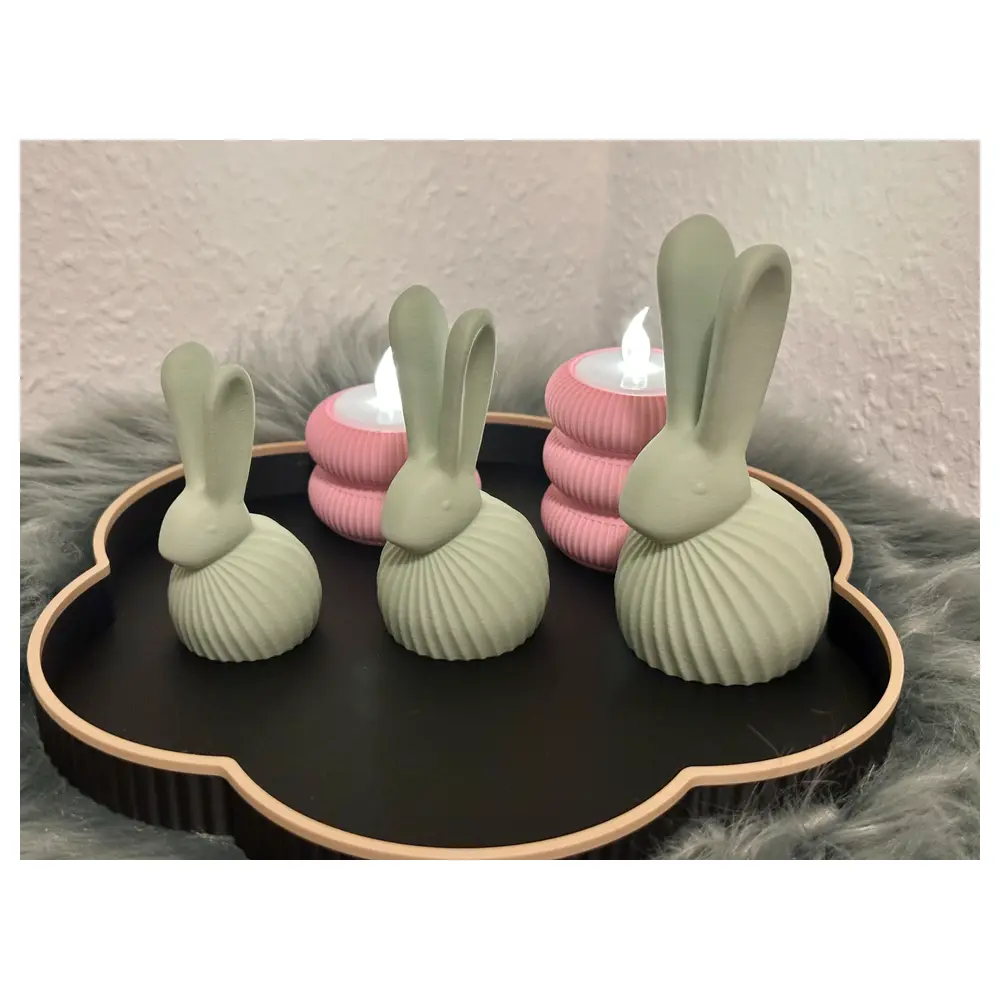 Cute Easter Bunny Toy Rabbit Small Spoon Ears Festive Gift Decoration Creative Gift