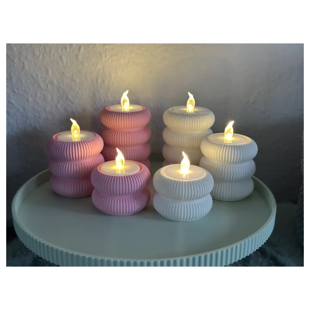 Bohemian Donut Ravelled Candle Holder Creative Home Decor Ravelled Candle Stand Romantic Decoration Decorative Items