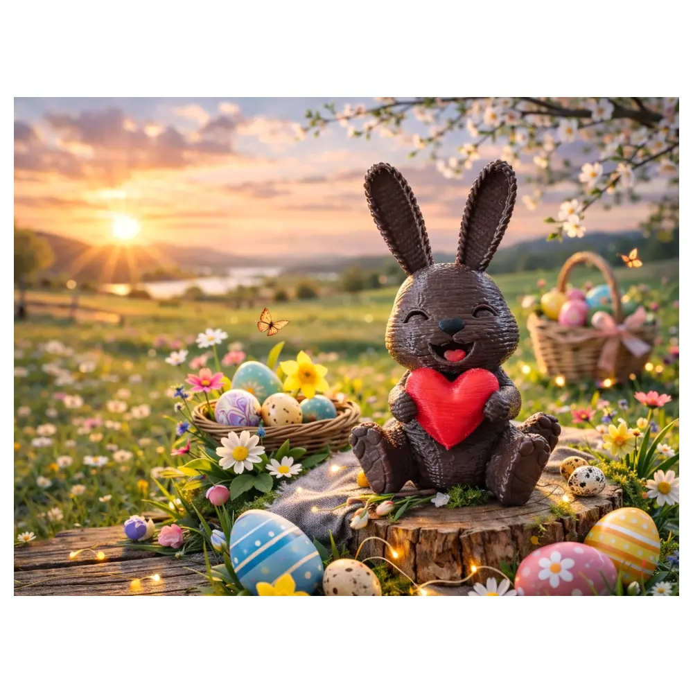 Easter Bunny Toy Creative Decoration Festival Gift Rabbit Figurine Party Supplies