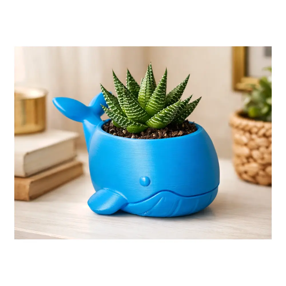 Mini Whale Planters Small Pots Flower Planters Decorative Pets Indoor Garden Creative Gardening