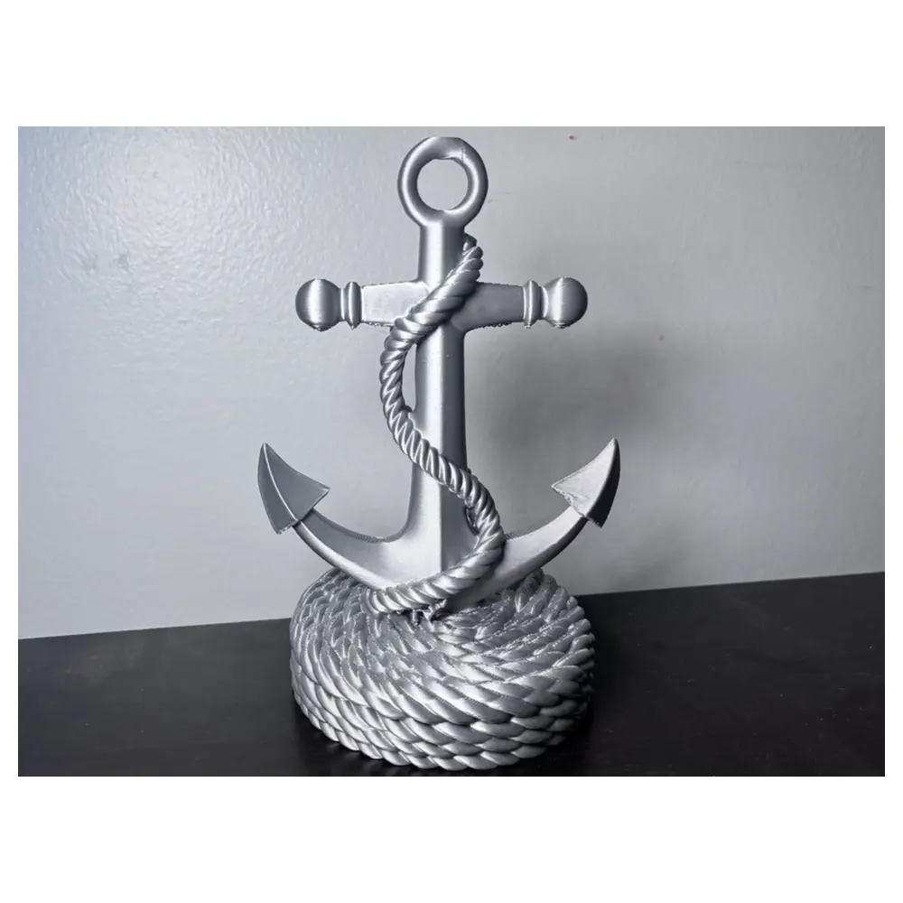 Nautical Anchor Sculpture Decor Rope Art Ship Decoration Display Decor Ship Model