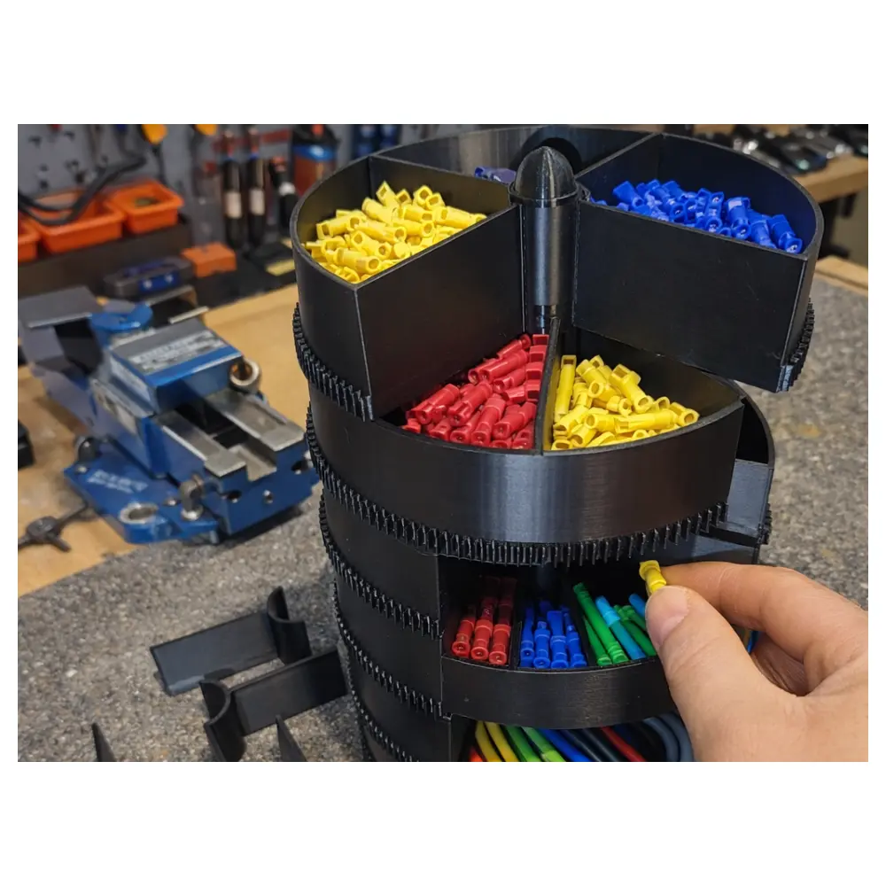 Multi Purpose Organizer Rotating Box 5 Slots Storage Container Sorting Tool Item Organizer