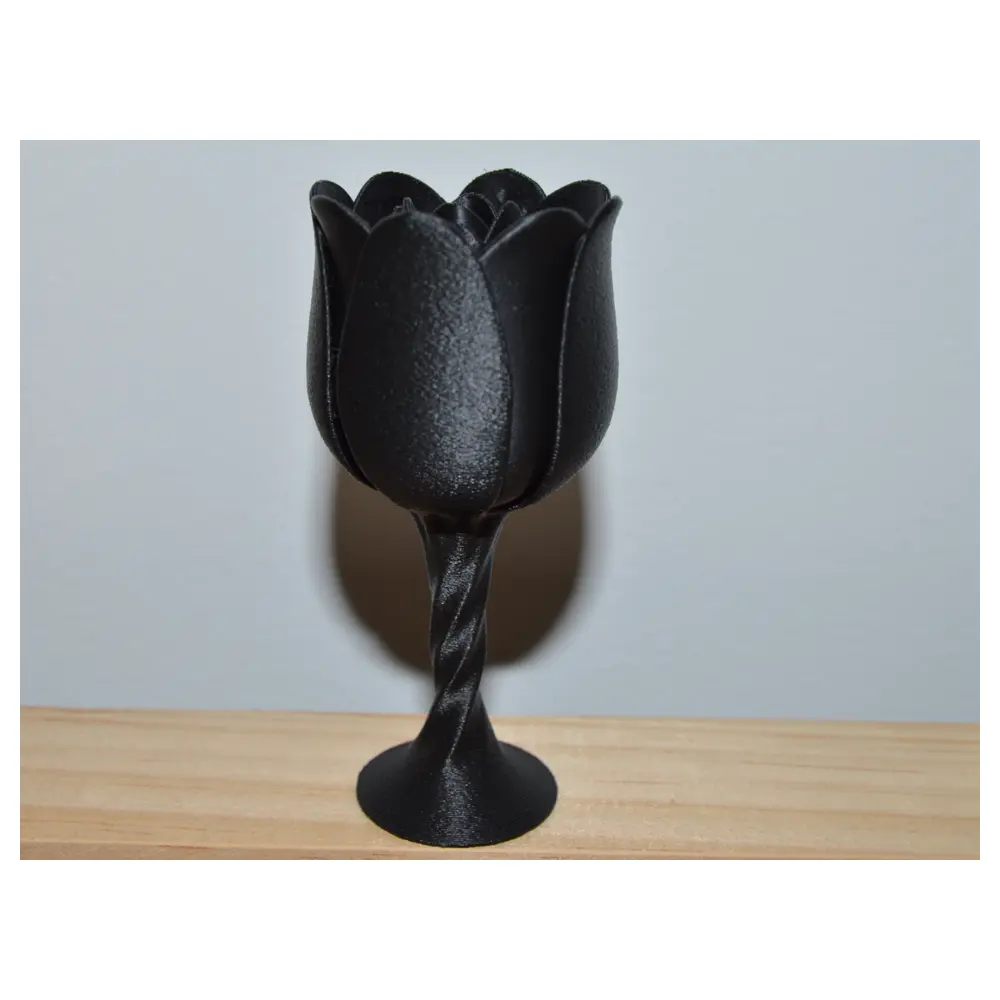 Obsidian Tulip Pot Ceramic Flower Planter Vase Decorative Flower Container