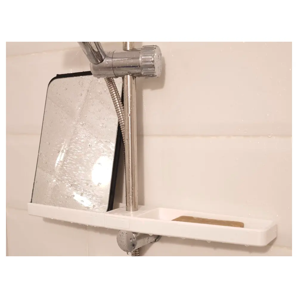 Large Bathtub Shelf Soap Holder Shampoo Holder Mirror Holder Bathroom Organizer Multi Tiered Shelf Bathroom Storage