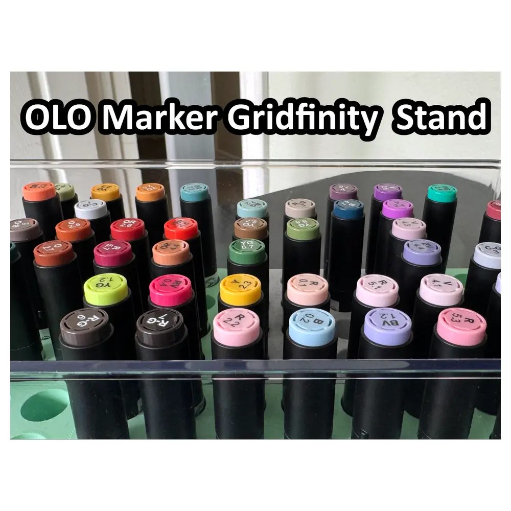 OLO Marking Pen Holder Gridfinity Support System Organizer Storage Parts Accessories